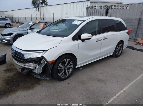 5FNRL6H81NB056484 2022 HONDA ODYSSEY White წინა მარცხენა ხედი სამი მეოთხედიდან