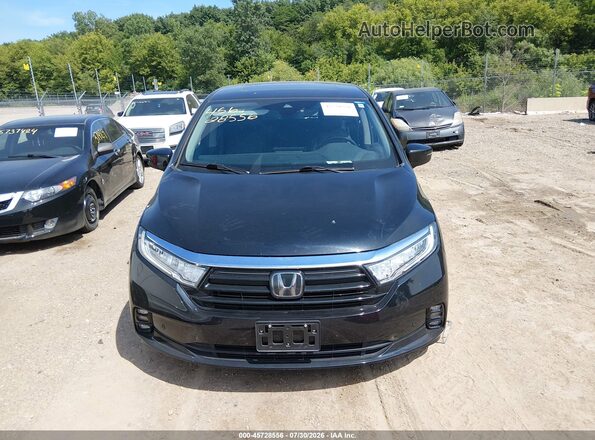 5FNRL6H81PB008583 2023 HONDA ODYSSEY Black Vista del cuadro de instrumentos