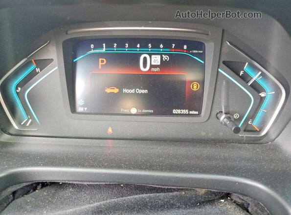5FNRL6H82MB011536 2021 HONDA ODYSSEY Угольный Вид щитка приборов