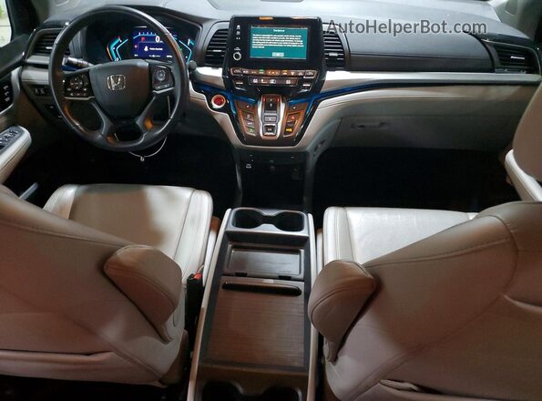 5FNRL6H82NB041573 2022 HONDA ODYSSEY Silver Dashboard view