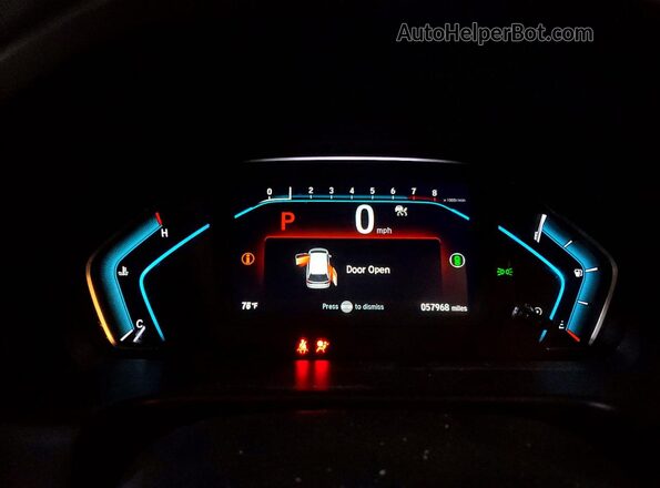 5FNRL6H82NB041573 2022 HONDA ODYSSEY Silver Instrument cluster view