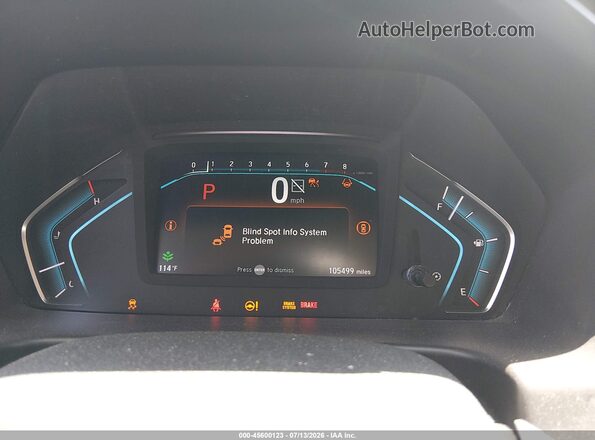 5FNRL6H83MB020522 2021 HONDA ODYSSEY White Вид задніх сидінь
