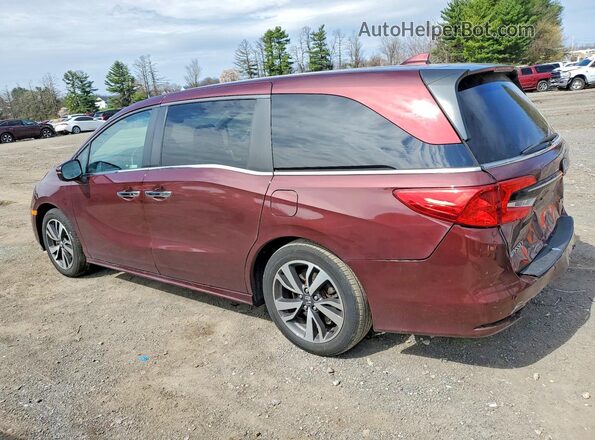 5FNRL6H83MB026871 2021 HONDA ODYSSEY Burgundy Задня ліва чверть