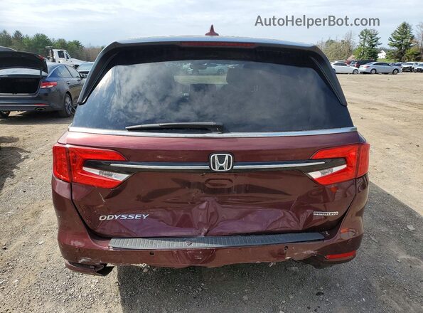 5FNRL6H83MB026871 2021 HONDA ODYSSEY Burgundy Вид ззаду