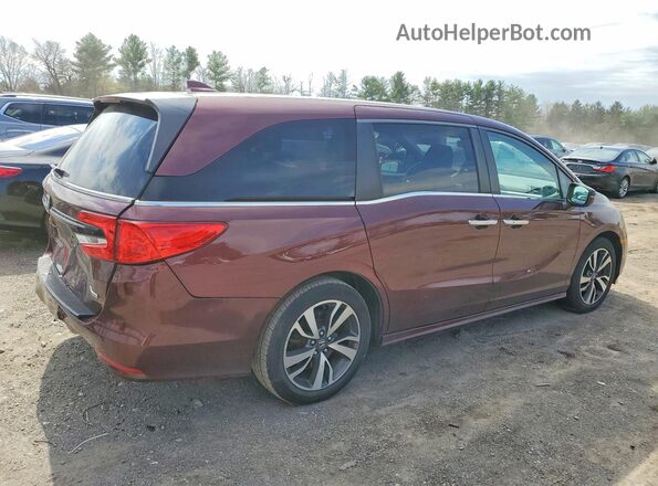 5FNRL6H83MB026871 2021 HONDA ODYSSEY Burgundy Задня права чверть