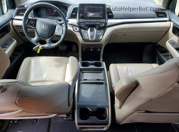 5FNRL6H83MB026871 2021 HONDA ODYSSEY Burgundy Вид панелі приладів