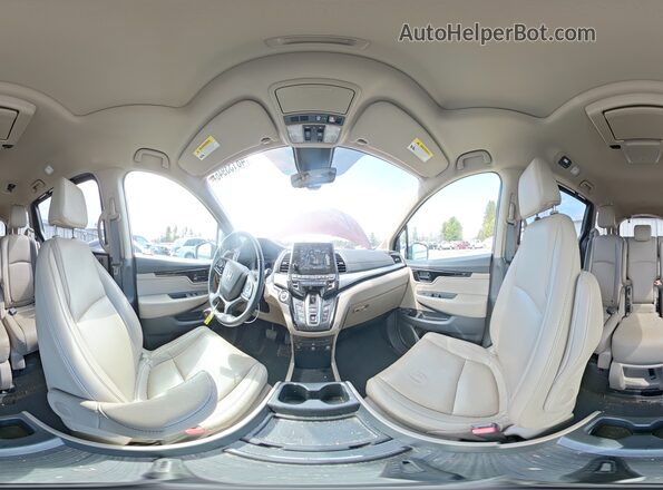 5FNRL6H83MB026871 2021 HONDA ODYSSEY Burgundy Панорамний вид салону 360°