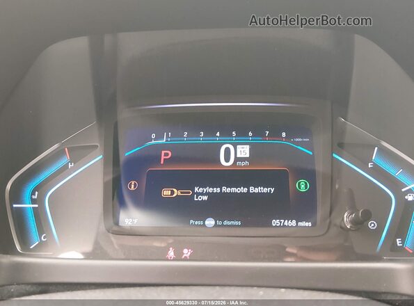 5FNRL6H83MB038826 2021 HONDA ODYSSEY Brown უკანა სავარძლების ხედი
