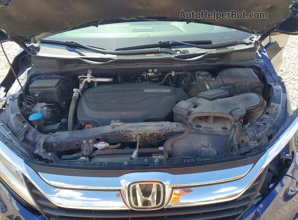 5FNRL6H84JB066940 2018 HONDA ODYSSEY Синий Вид задней части салона