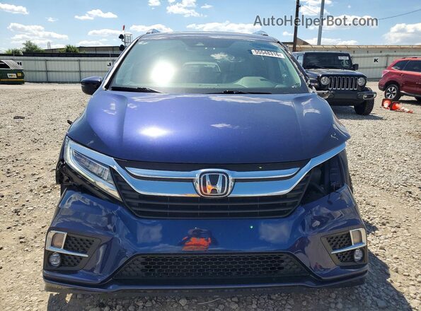 5FNRL6H84JB066940 2018 HONDA ODYSSEY Синий Вид спереди