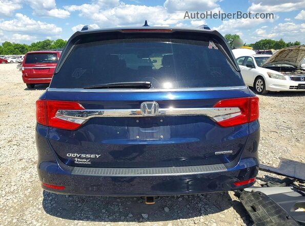 5FNRL6H84JB066940 2018 HONDA ODYSSEY Синий Вид сзади
