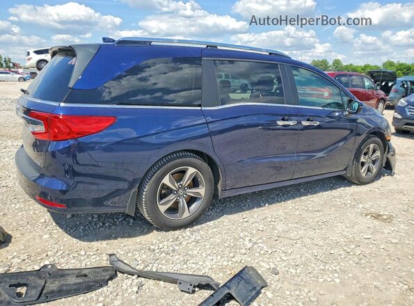 5FNRL6H84JB066940 2018 HONDA ODYSSEY Синий Задняя правая четверть