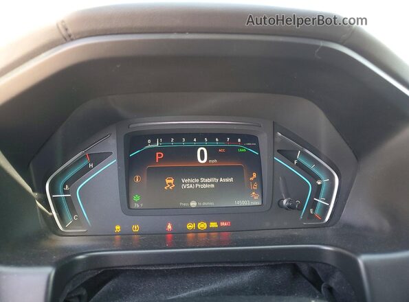 5FNRL6H84JB066940 2018 HONDA ODYSSEY Синий Вид щитка приборов