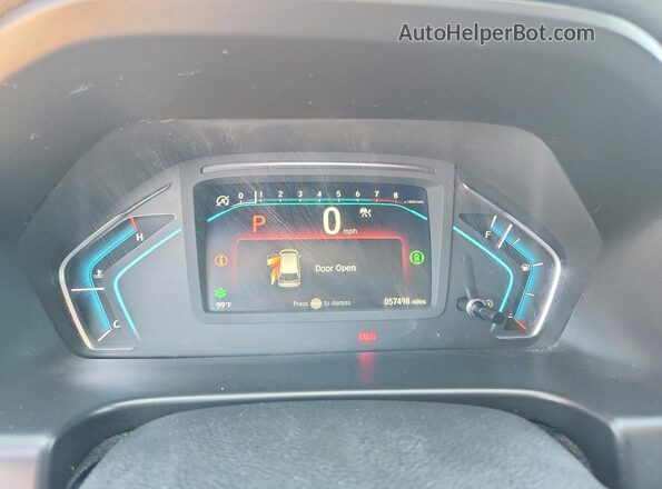 5FNRL6H84NB023608 2022 HONDA ODYSSEY Gray Вид щитка приладів