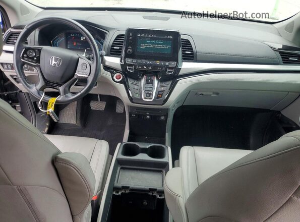 5FNRL6H84PB060192 2023 HONDA ODYSSEY Gray Առջևի վահանակի տեսք