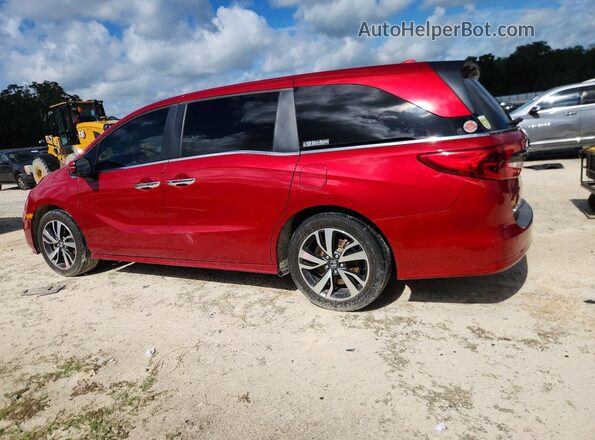 5FNRL6H84RB022366 2024 HONDA ODYSSEY Red უკანა მარცხენა