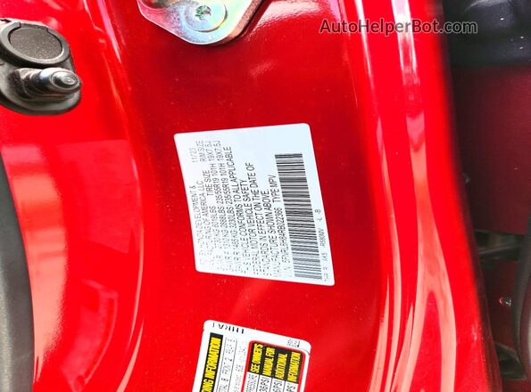 5FNRL6H84RB022366 2024 HONDA ODYSSEY Red VIN კოდის სტიკერის ხედი