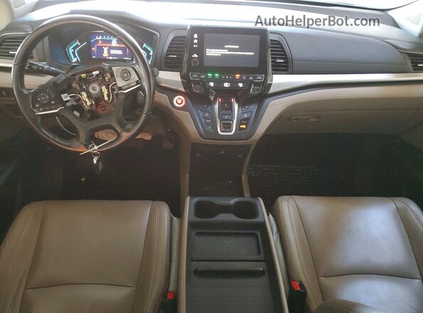 5FNRL6H85JB004849 2018 HONDA ODYSSEY Teal Առջևի վահանակի տեսք