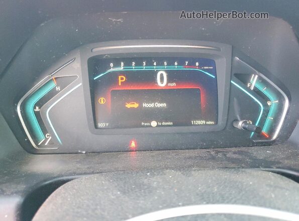 5FNRL6H85JB049659 2018 HONDA ODYSSEY Silver ხელსაწყოთა პანელის ხედი