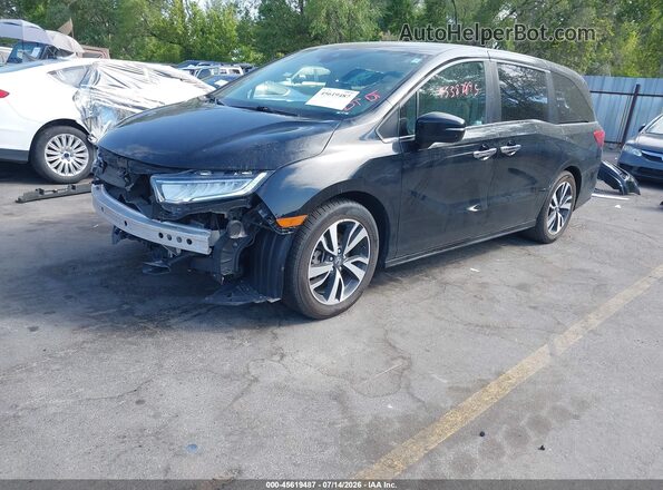 5FNRL6H85MB001213 2021 HONDA ODYSSEY Black Vista tres cuartos delantera izquierda