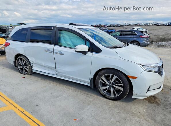 5FNRL6H85MB002474 2021 HONDA ODYSSEY Белый Передняя правая четверть