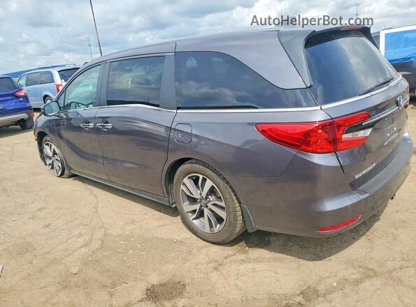 5FNRL6H86NB052897 2022 HONDA ODYSSEY Gray Trasero izquierdo