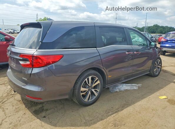5FNRL6H86NB052897 2022 HONDA ODYSSEY Gray Trasero derecho