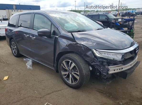 5FNRL6H86NB052897 2022 HONDA ODYSSEY Gray Delantero derecho