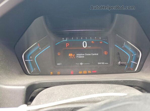 5FNRL6H86NB057775 2022 HONDA ODYSSEY Silver Вид щитка приладів
