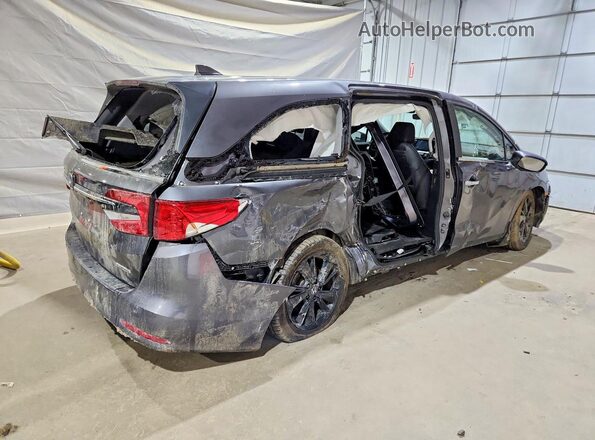 5FNRL6H86PB039652 2023 HONDA ODYSSEY Серый Задняя правая четверть