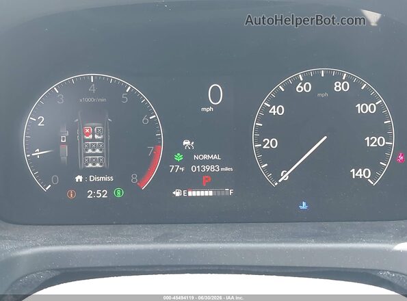 5FNRL6H86SB050532 2025 HONDA ODYSSEY Gray Հետևի նստատեղերի տեսք