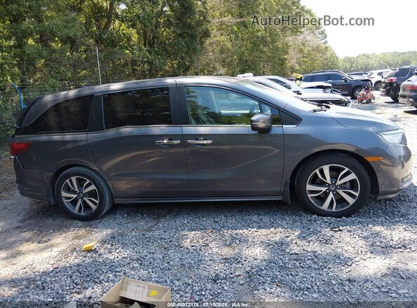 5FNRL6H87NB063729 2022 HONDA ODYSSEY Gray Rear interior view