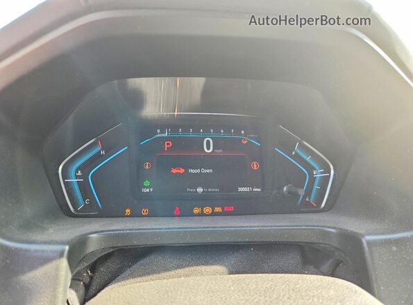 5FNRL6H87PB000942 2023 HONDA ODYSSEY White ხელსაწყოთა პანელის ხედი