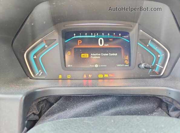 5FNRL6H88JB075558 2018 HONDA ODYSSEY Silver Instrument cluster view