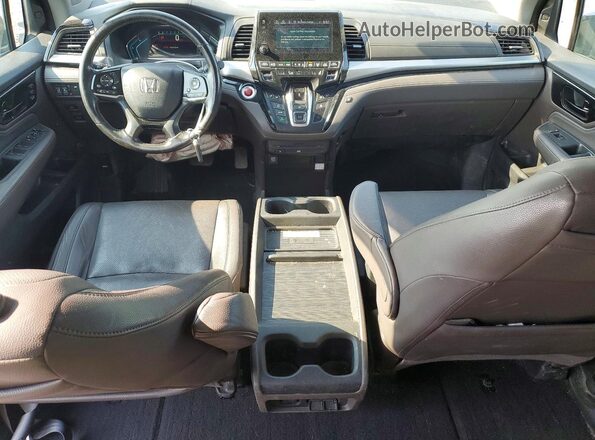 5FNRL6H88JB503662 2018 HONDA ODYSSEY Black წინა პანელის ხედი