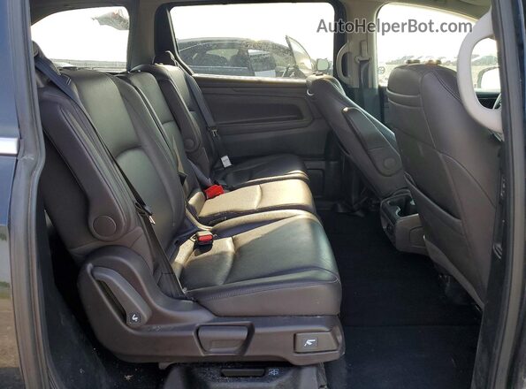 5FNRL6H88JB503662 2018 HONDA ODYSSEY Black უკანა სალონის ხედი