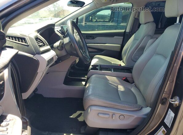 5FNRL6H88KB069731 2019 HONDA ODYSSEY Черный Вид салона спереди