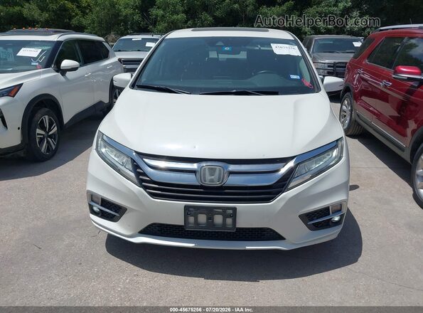 5FNRL6H89JB007057 2018 HONDA ODYSSEY White Вид щитка приладів