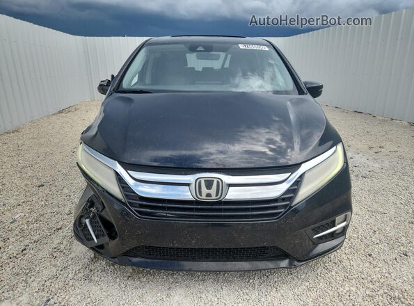 5FNRL6H89JB032167 2018 HONDA ODYSSEY Black Vista interior de 360 grados