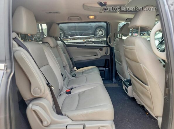 5FNRL6H89JB078730 2018 HONDA ODYSSEY Gray უკანა სალონის ხედი