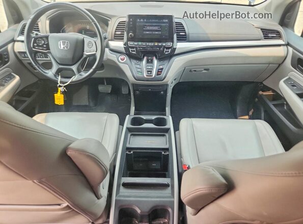 5FNRL6H89JB078730 2018 HONDA ODYSSEY Gray წინა პანელის ხედი