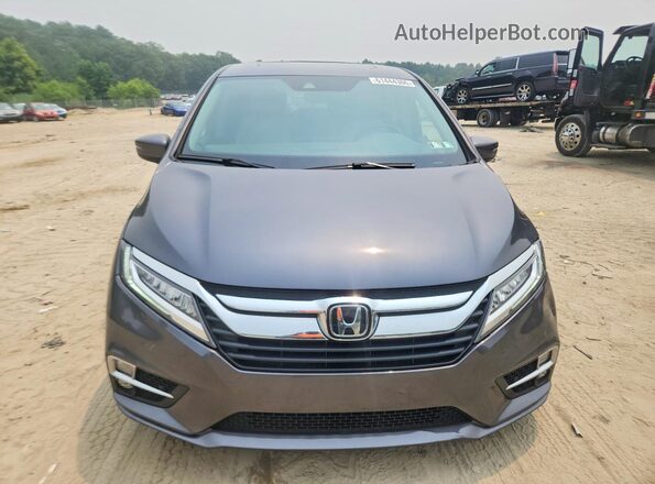 5FNRL6H89JB078730 2018 HONDA ODYSSEY Gray წინა ხედი