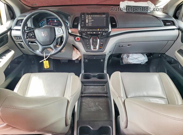 5FNRL6H89KB056213 2019 HONDA ODYSSEY Gray Dashboard view