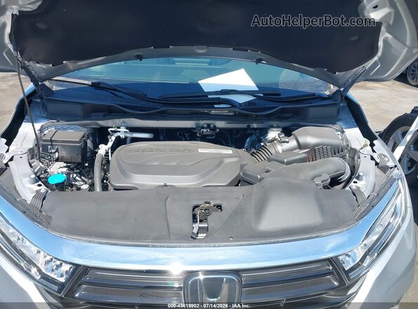 5FNRL6H89MB000243 2021 HONDA ODYSSEY Silver Widok z tyłu