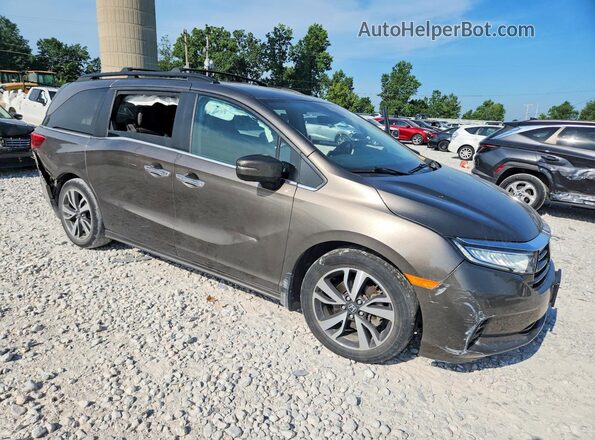 5FNRL6H89NB052134 2022 HONDA ODYSSEY Gray Передня права чверть