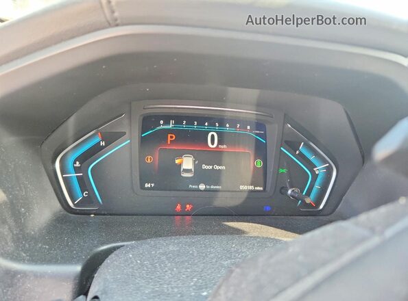 5FNRL6H89NB052134 2022 HONDA ODYSSEY Gray Вид щитка приладів