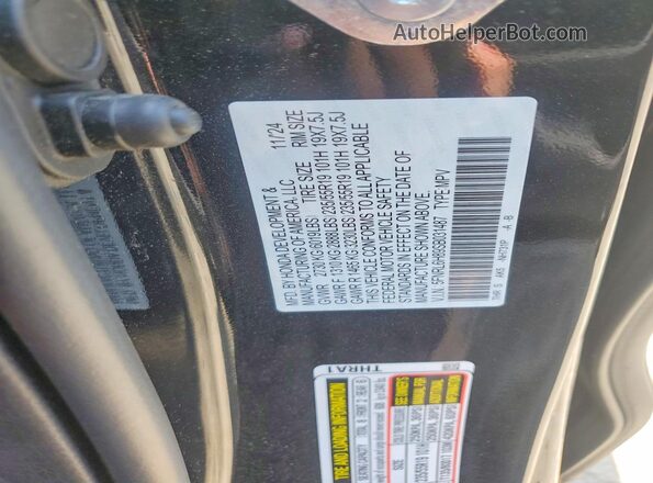 5FNRL6H89SB031487 2025 HONDA ODYSSEY Black VIN sticker view
