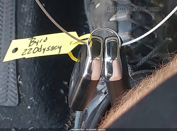 5FNRL6H8XNB018381 2022 HONDA ODYSSEY Gray Առջևի վահանակի տեսք