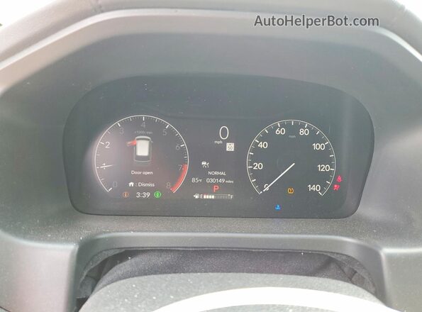5FNRL6H8XSB004735 2025 HONDA ODYSSEY White Instrument cluster view
