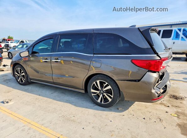5FNRL6H90JB054504 2018 HONDA ODYSSEY Серый Задняя левая четверть